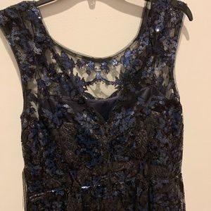 Kay Unger Sequin Cocktail Dress